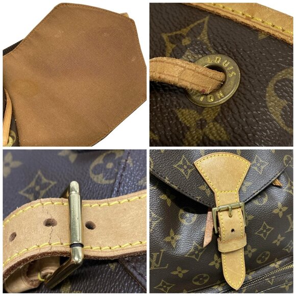 Auth LOUIS VUITTON Montsouris GM Monogram Backpack Monogram Canvas - Picture 10 of 14